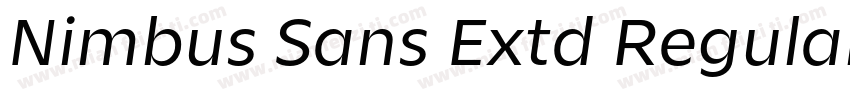 Nimbus Sans Extd Regular字体转换